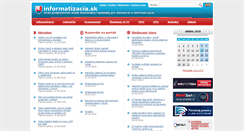 Desktop Screenshot of informatizacia.sk