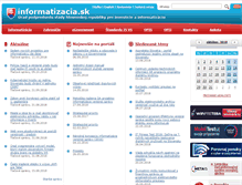 Tablet Screenshot of informatizacia.sk